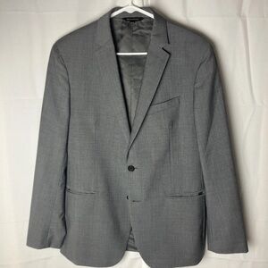 Banana Republic Tollegno Wool Gray Blazer 40S